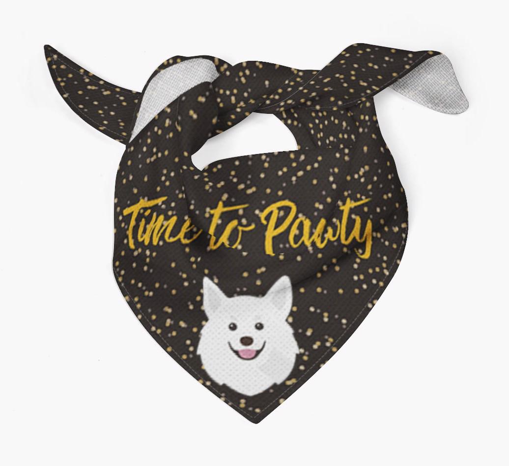 'Time to Pawty' {breedCommonName} Bandana