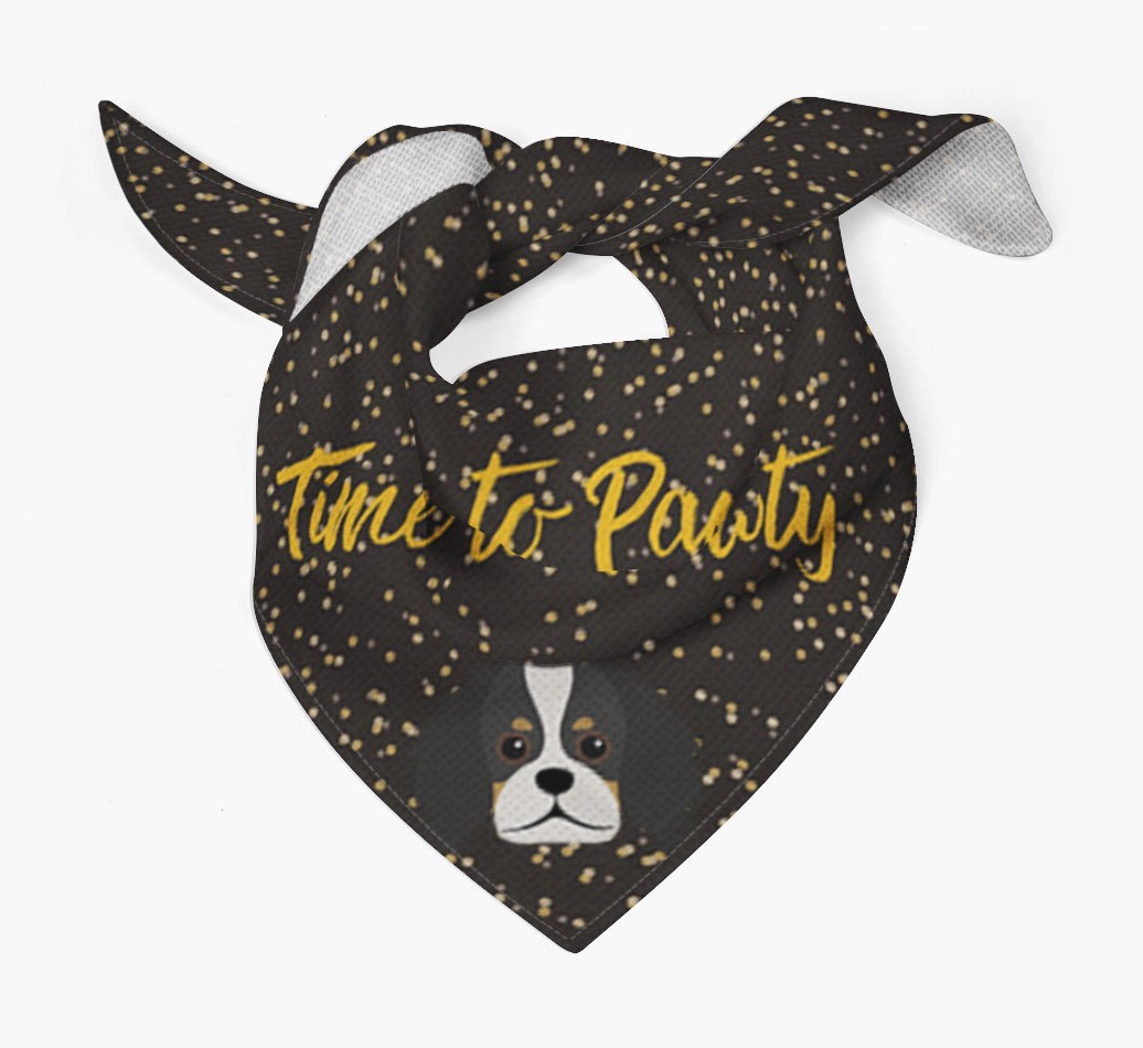 'Time to Pawty' {breedCommonName} Bandana