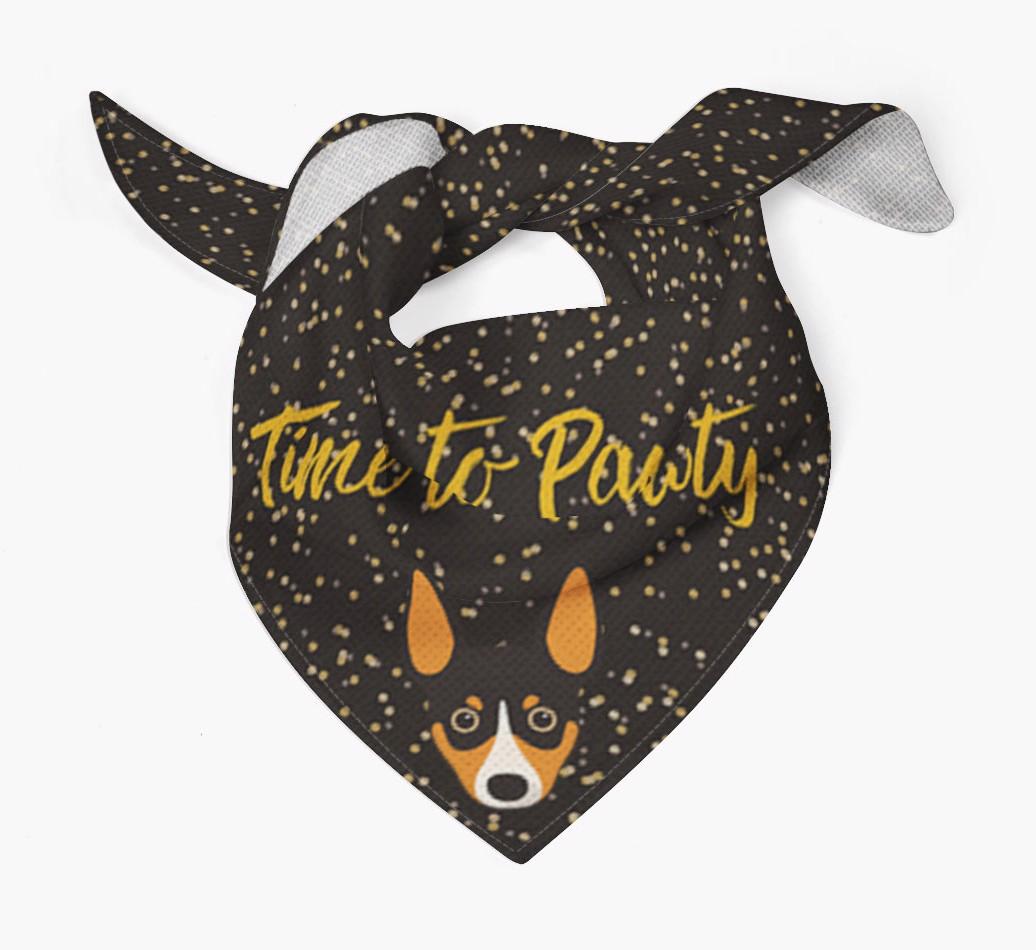 'Time to Pawty' {breedCommonName} Bandana