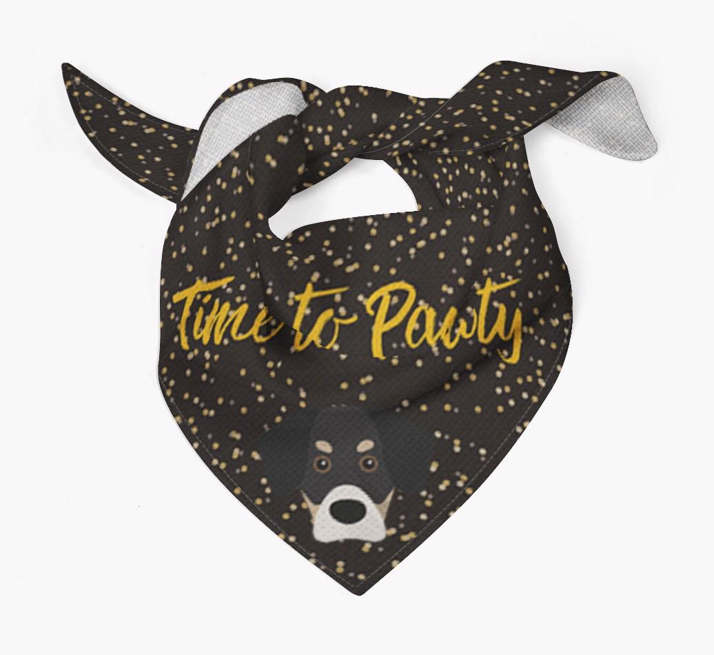 'Time to Pawty' {breedCommonName} Bandana