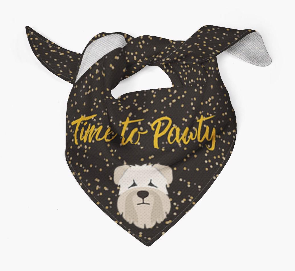 'Time to Pawty' {breedCommonName} Bandana