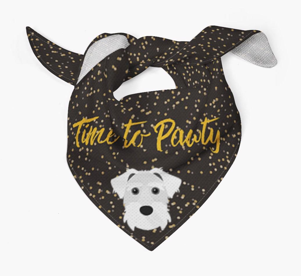 'Time to Pawty' {breedCommonName} Bandana
