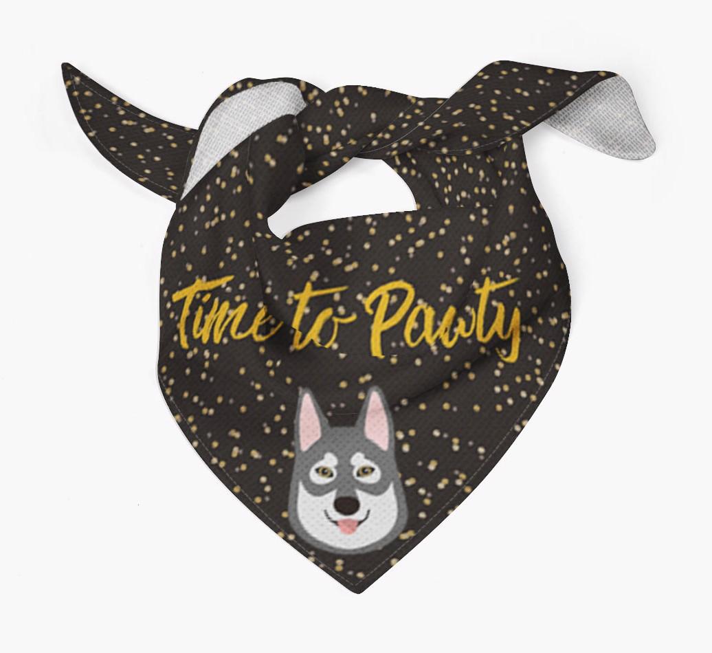 'Time to Pawty' {breedCommonName} Bandana