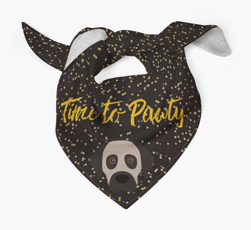 'Time to Pawty' {breedCommonName} Bandana