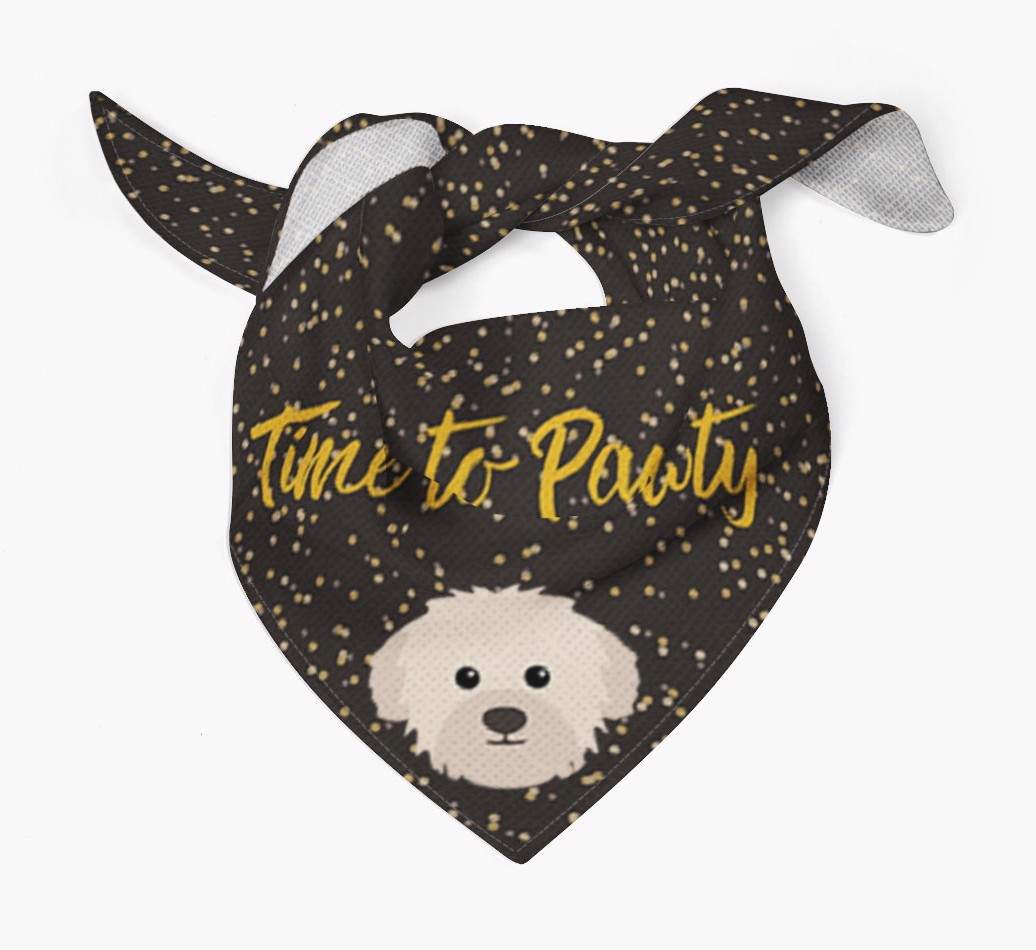 'Time to Pawty' {breedCommonName} Bandana