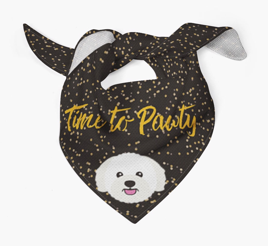 'Time to Pawty' {breedCommonName} Bandana