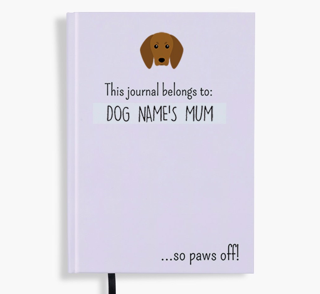 This Journal Belongs to: Personalised {breedShortName} Notebook