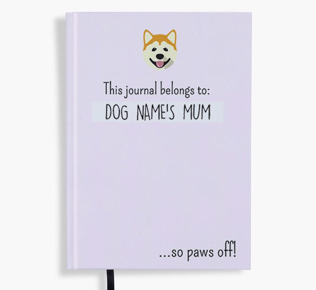 This Journal Belongs to: Personalised {breedShortName} Notebook
