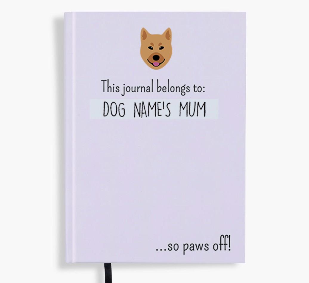 This Journal Belongs to: Personalised {breedShortName} Notebook