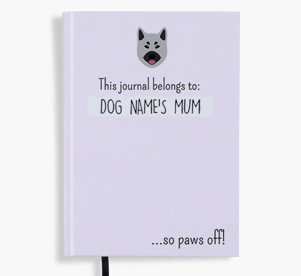 This Journal Belongs to: Personalised {breedShortName} Notebook