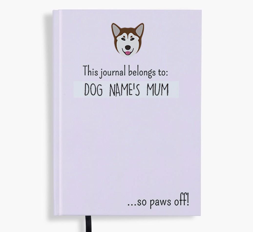 This Journal Belongs to: Personalised {breedShortName} Notebook