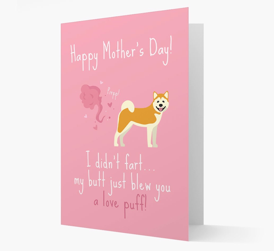 'Love Puff' - Personalised {breedFullName} Card