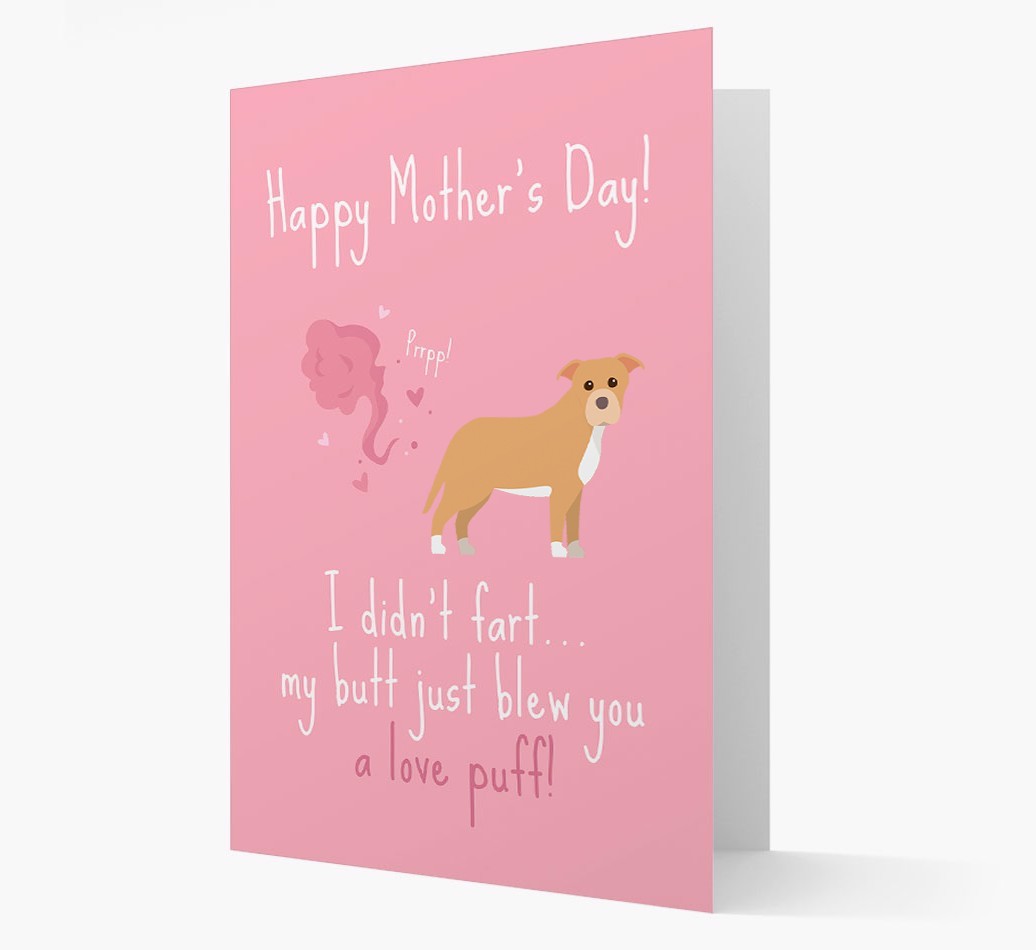 'Love Puff' - Personalised {breedFullName} Card