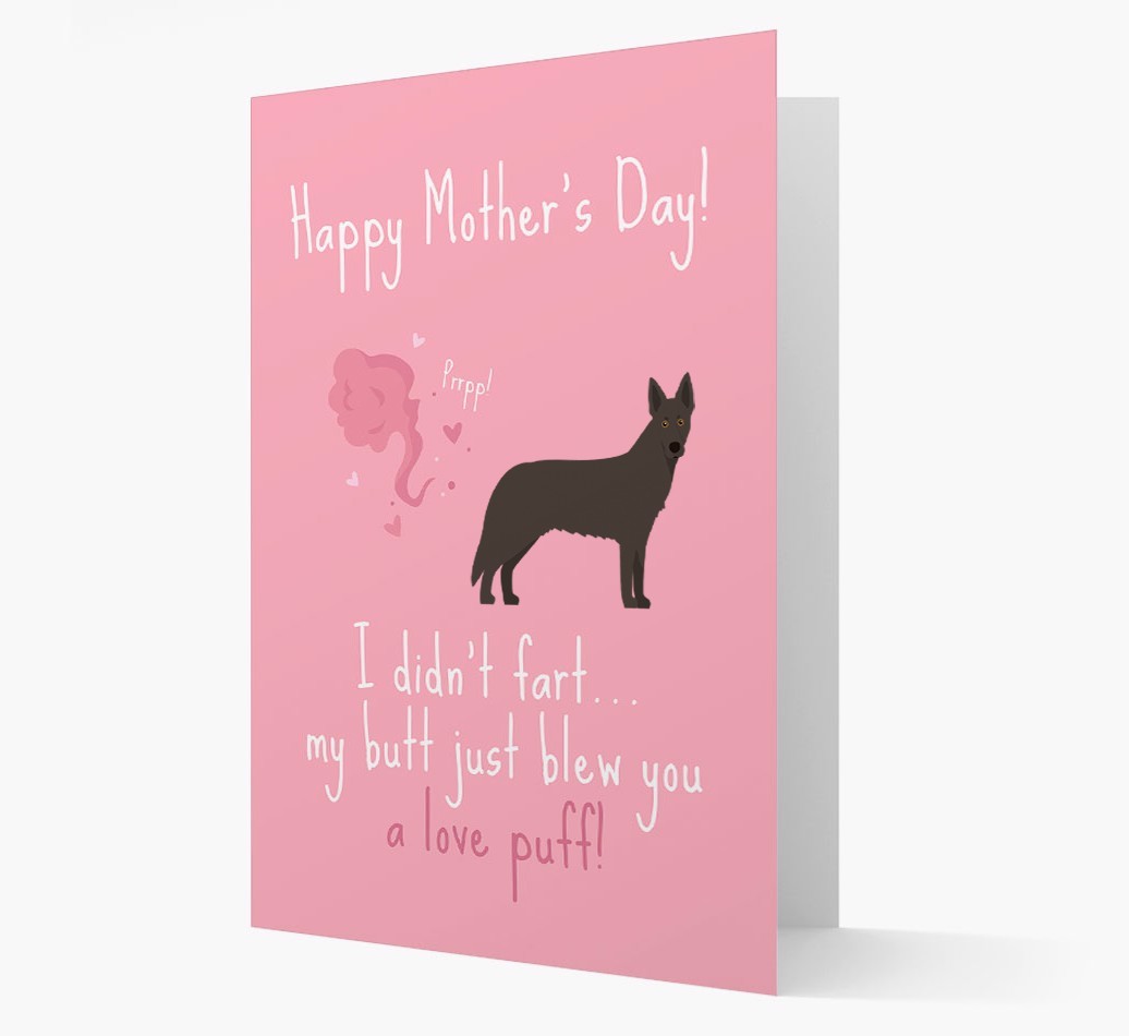 'Love Puff' - Personalised {breedFullName} Card