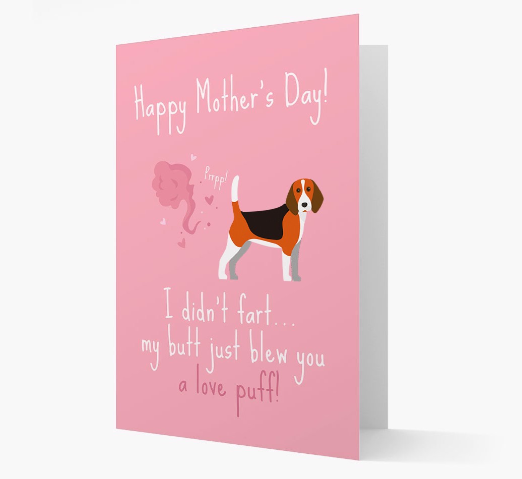 'Love Puff' - Personalised {breedFullName} Card