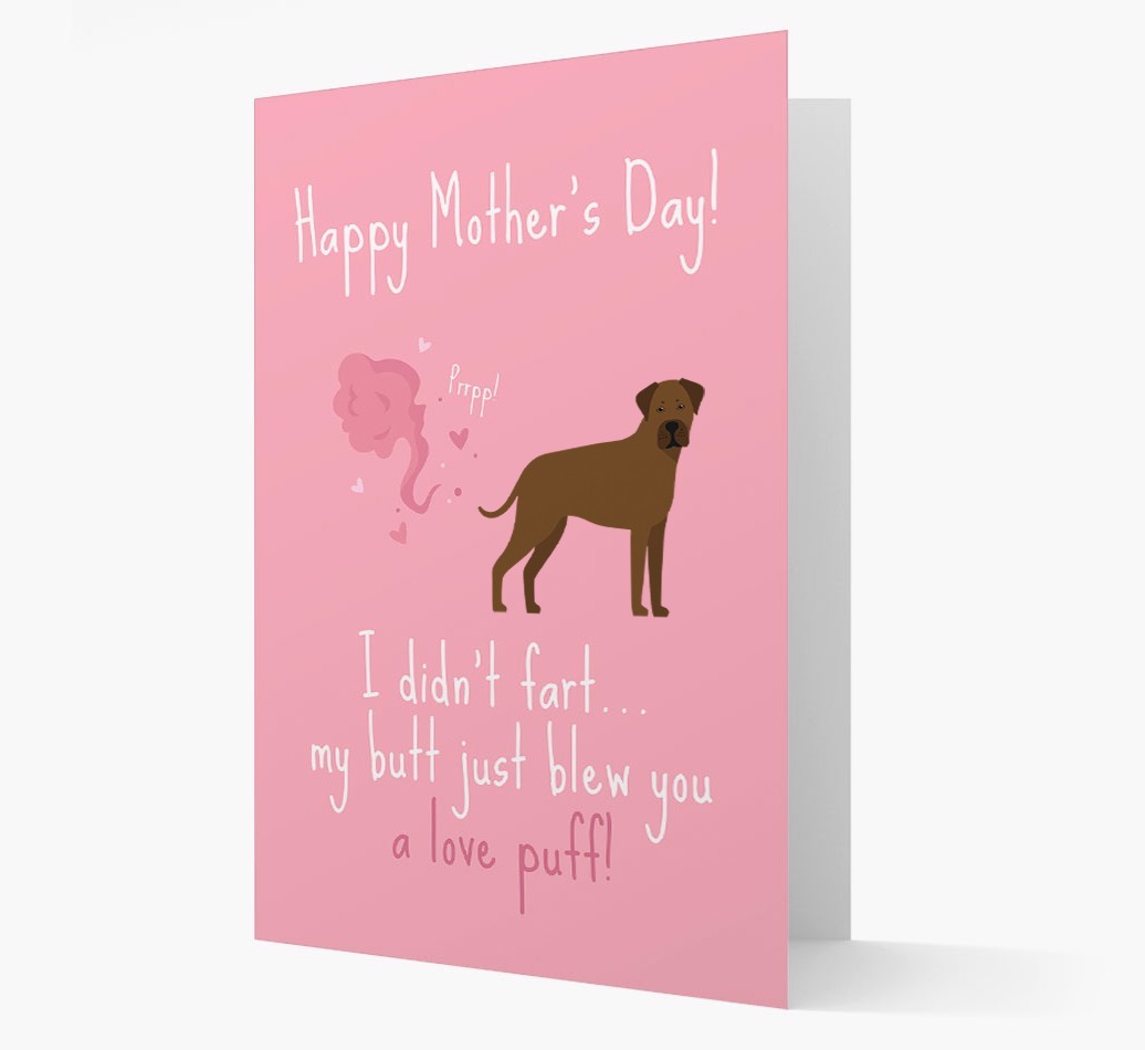 'Love Puff' - Personalised {breedFullName} Card