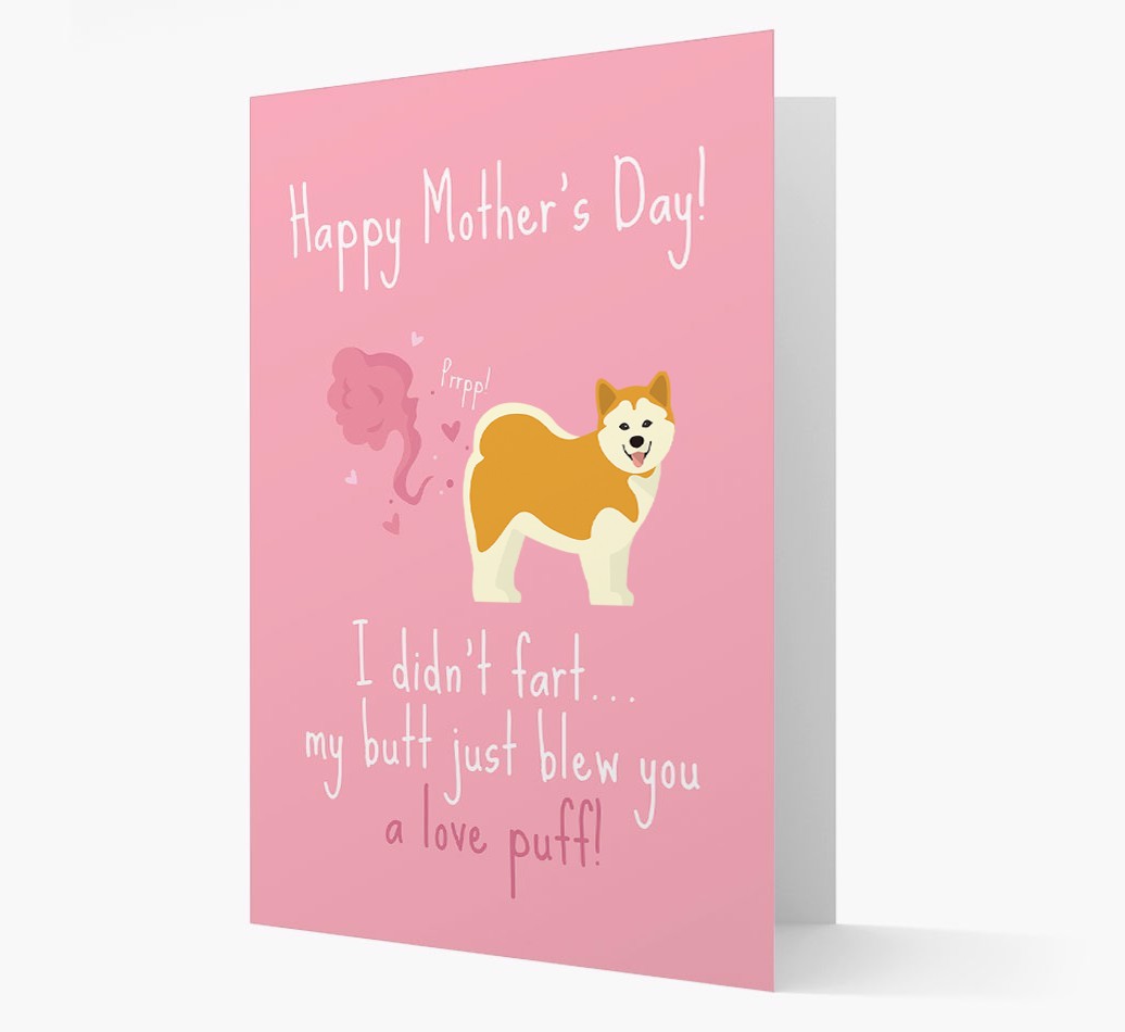 'Love Puff' - Personalised {breedFullName} Card