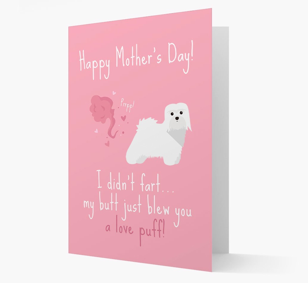 'Love Puff' - Personalised {breedFullName} Card