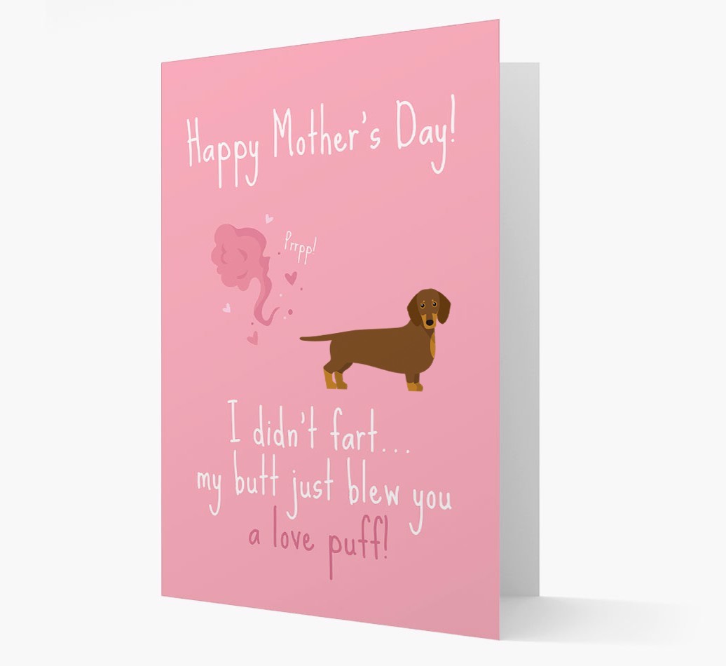 'Love Puff' - Personalised {breedFullName} Card