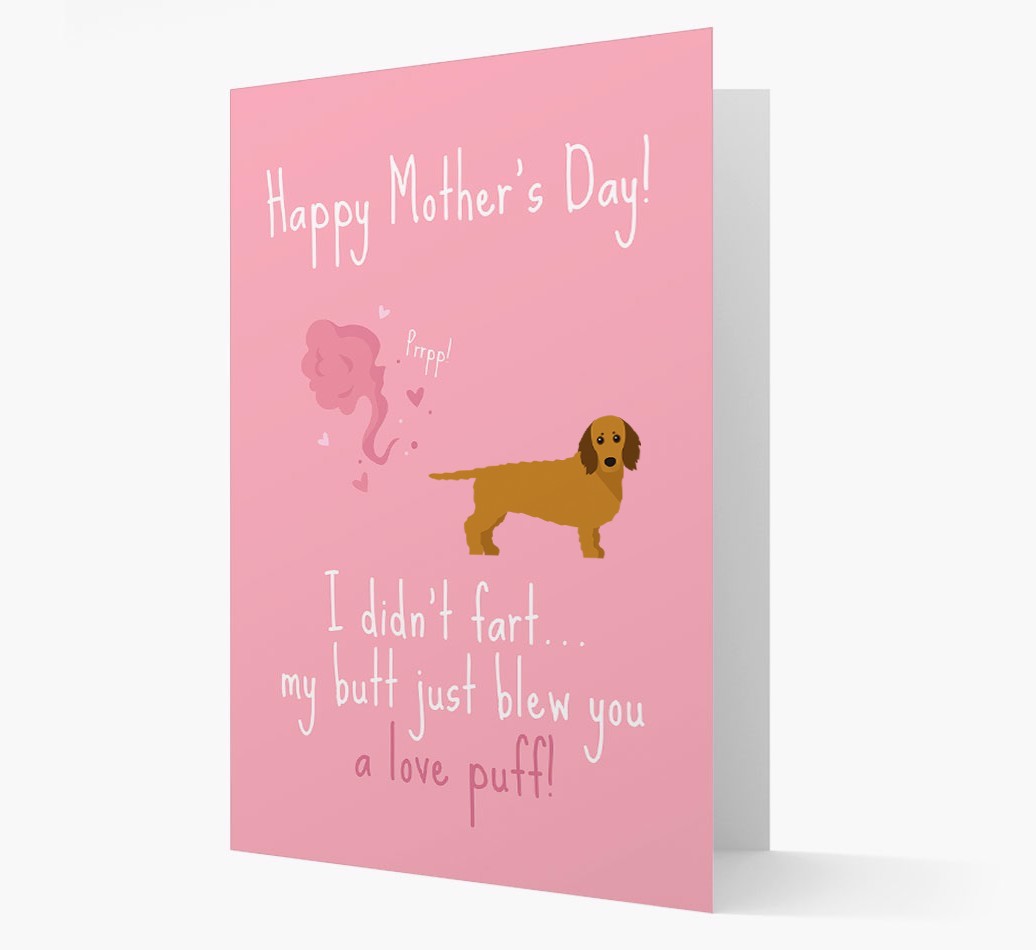'Love Puff' - Personalised {breedFullName} Card