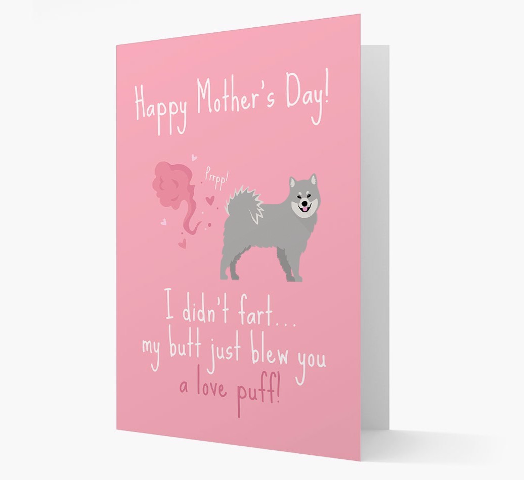 'Love Puff' - Personalised {breedFullName} Card