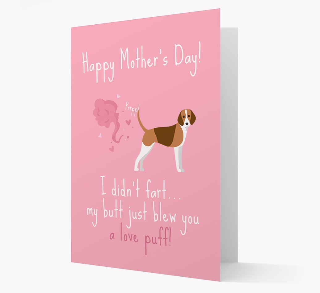 'Love Puff' - Personalised {breedFullName} Card