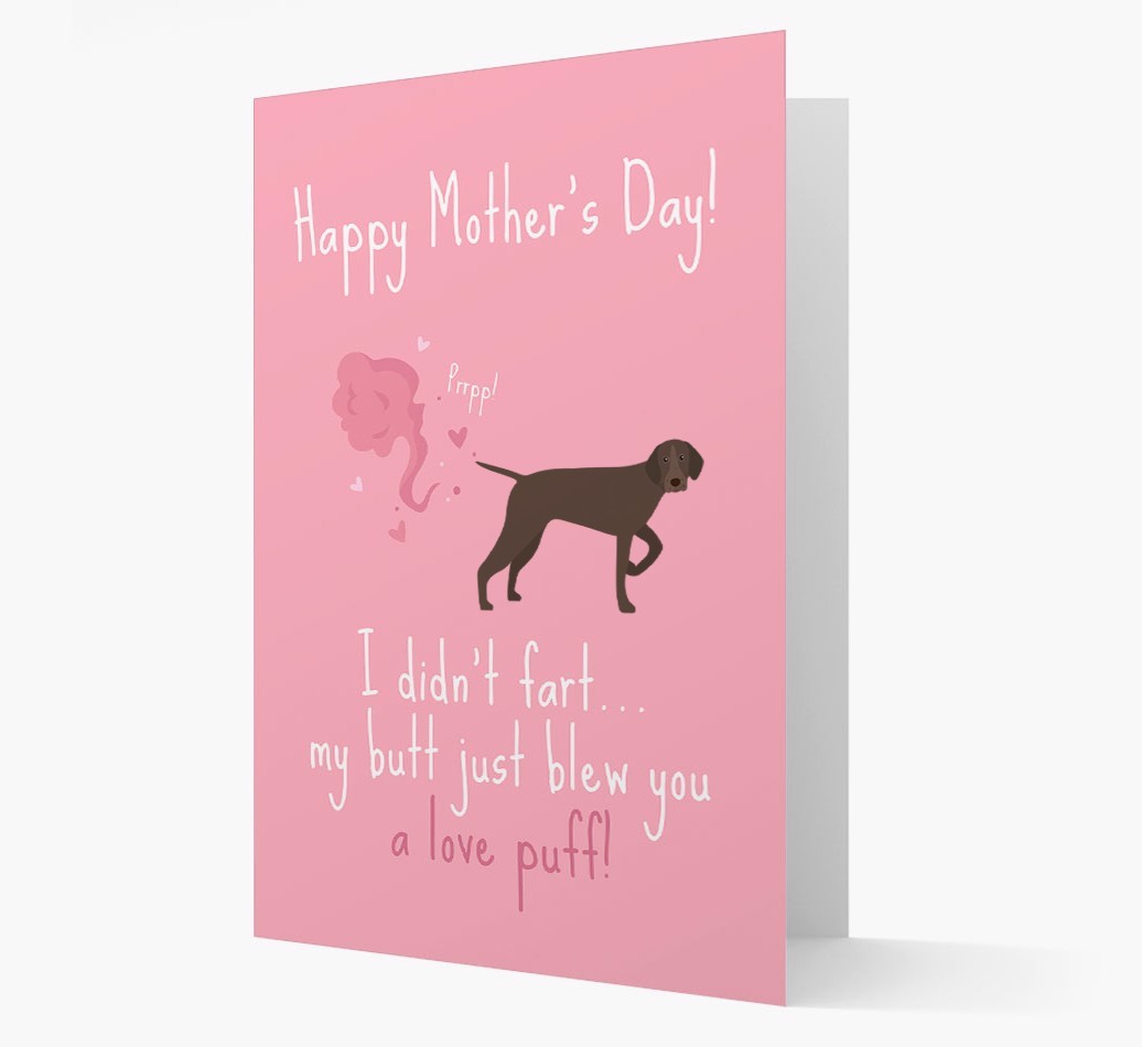 'Love Puff' - Personalised {breedFullName} Card