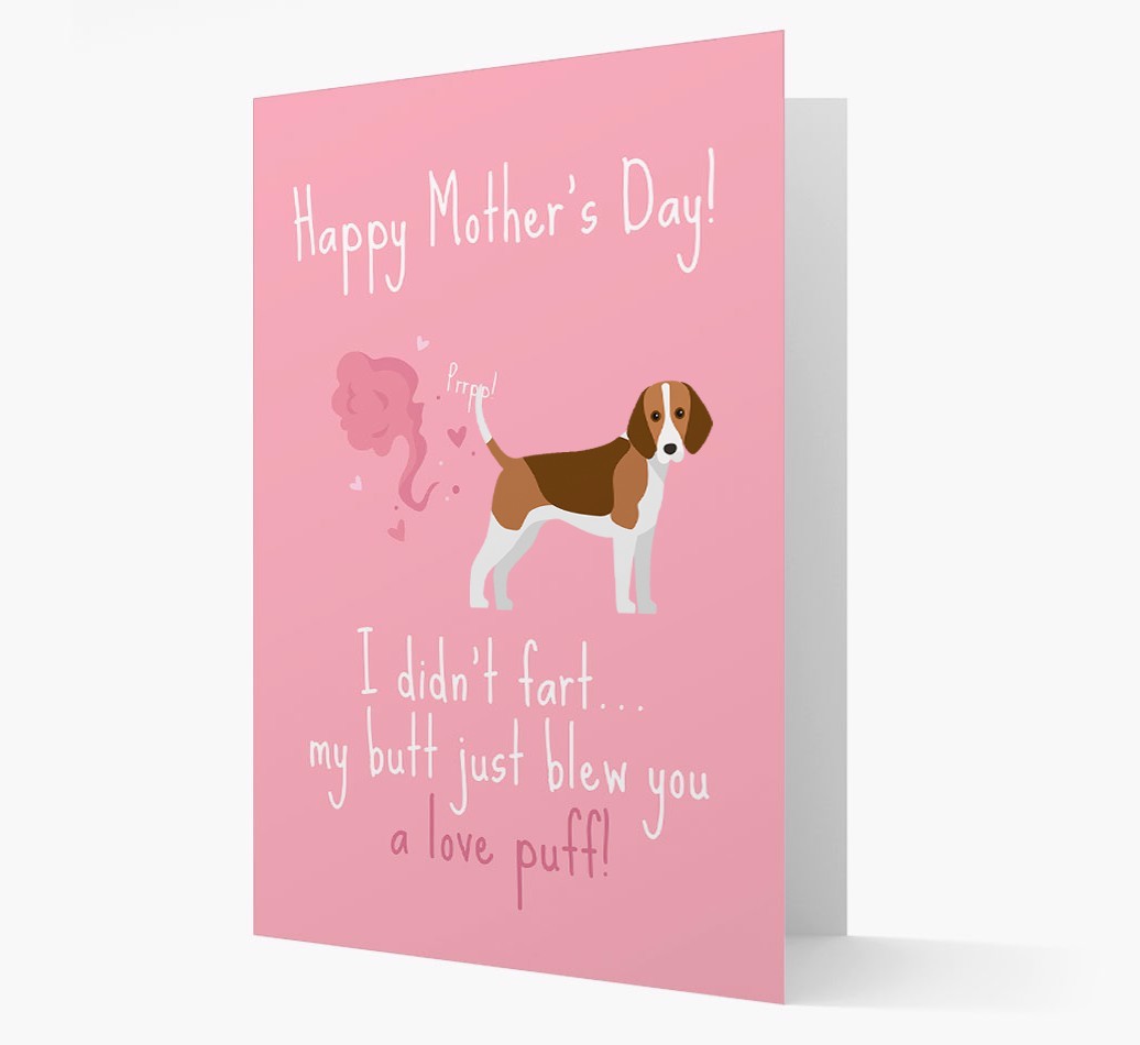 'Love Puff' - Personalised {breedFullName} Card