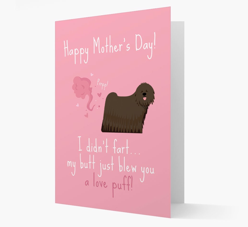 'Love Puff' - Personalised {breedFullName} Card