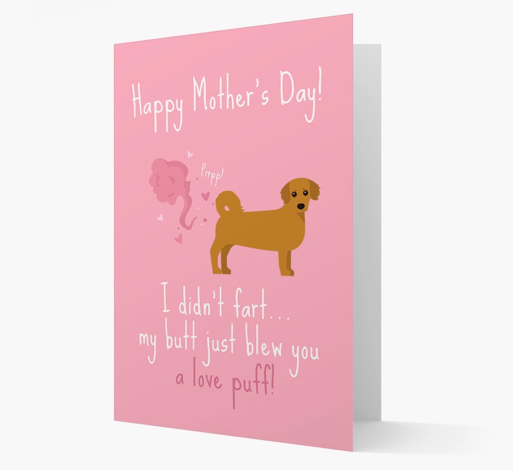 'Love Puff' - Personalised {breedFullName} Card