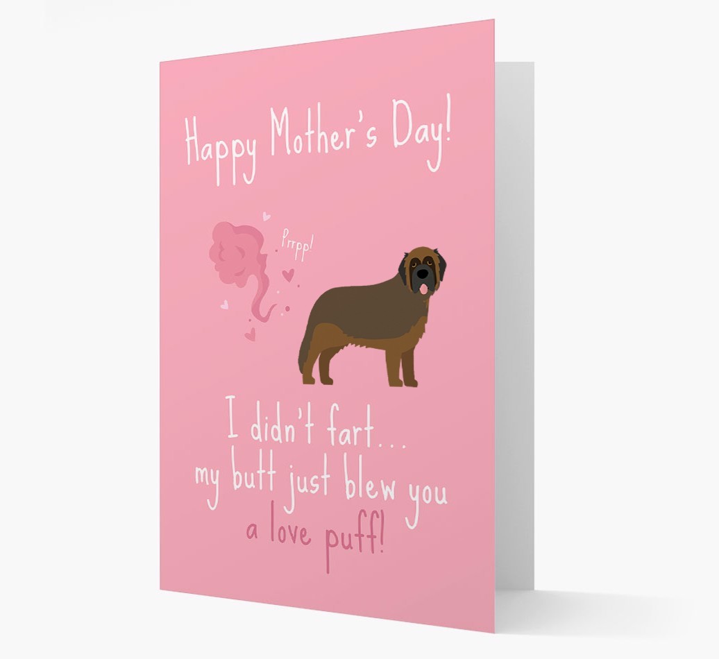 'Love Puff' - Personalised {breedFullName} Card