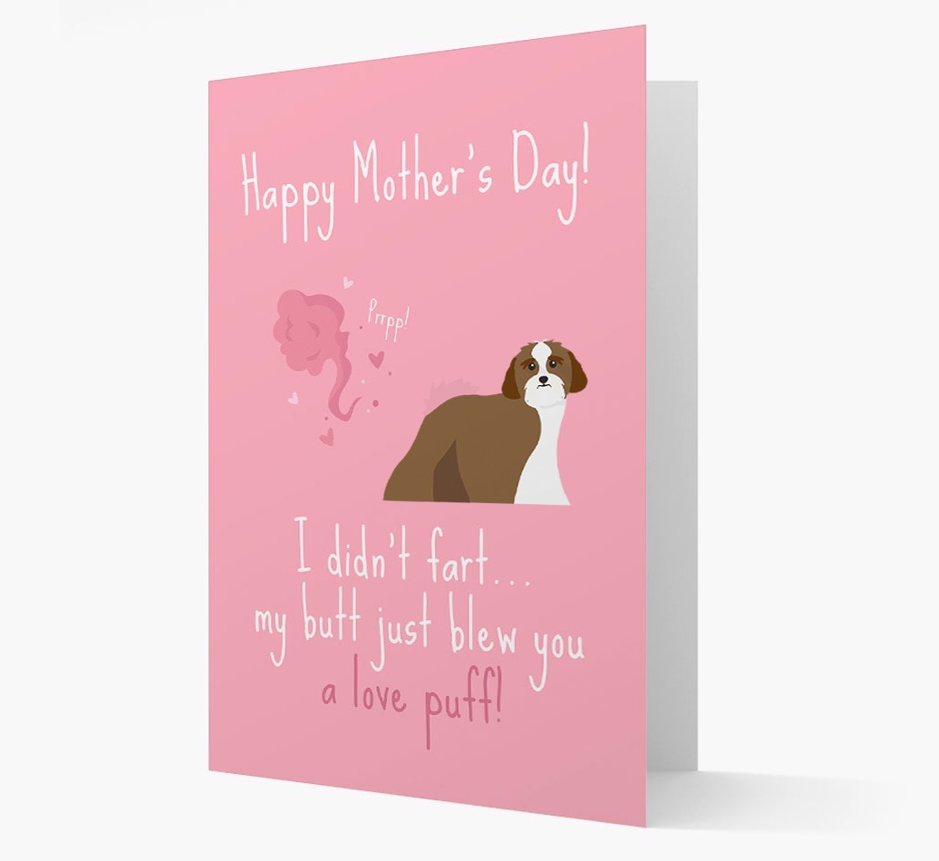 'Love Puff' - Personalised {breedFullName} Card