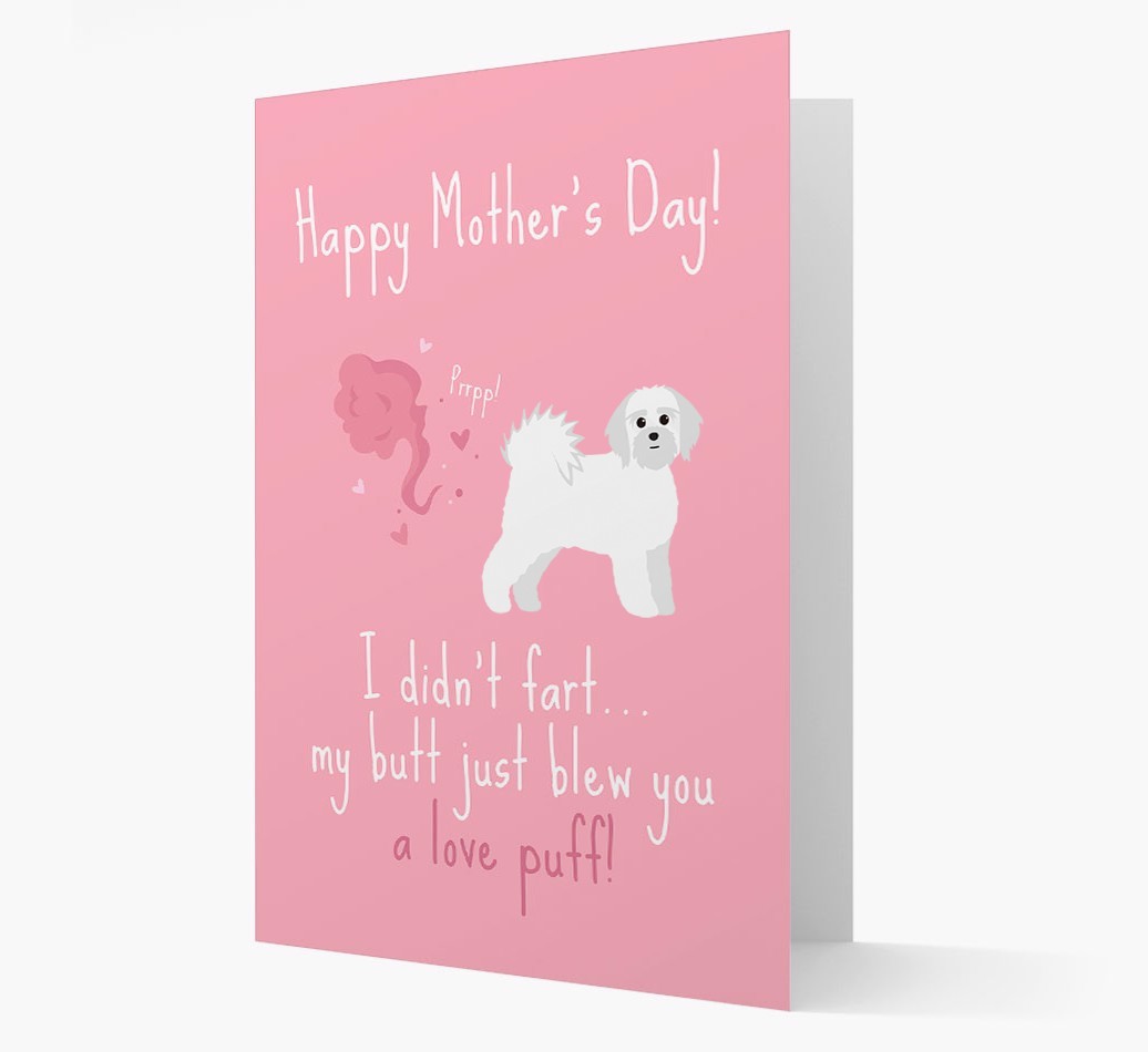 'Love Puff' - Personalised {breedFullName} Card