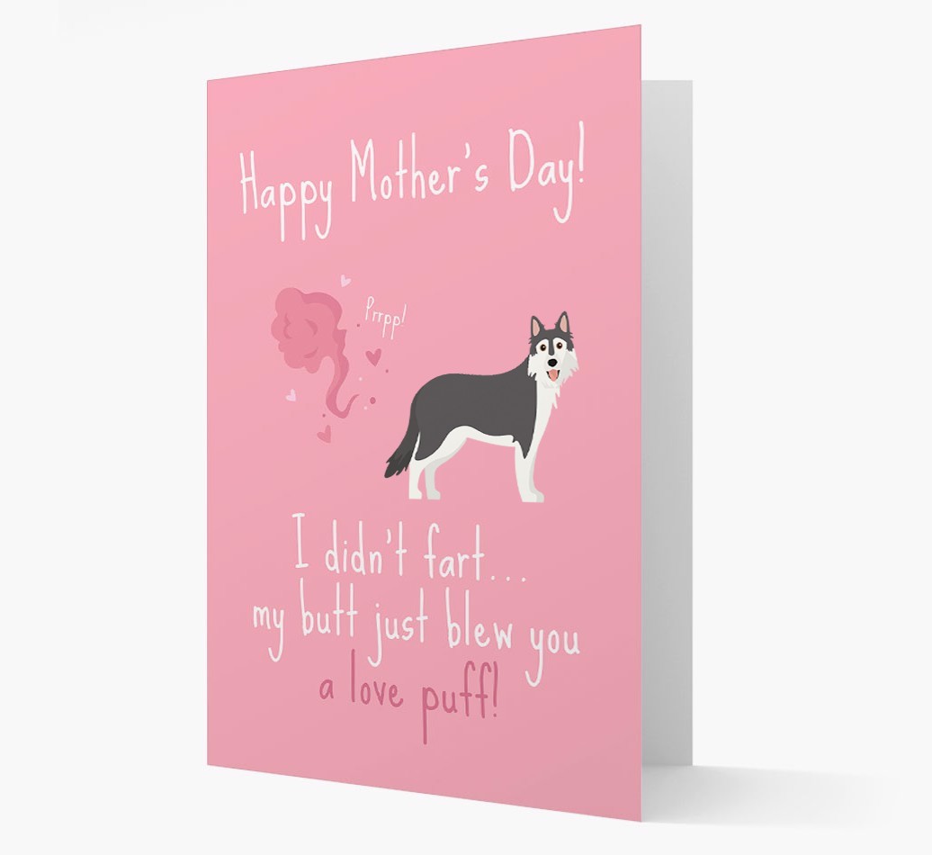 'Love Puff' - Personalised {breedFullName} Card