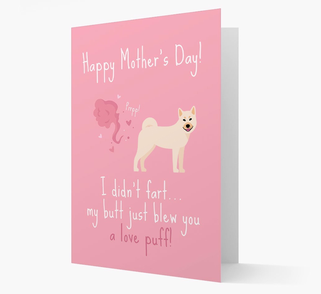'Love Puff' - Personalised {breedFullName} Card