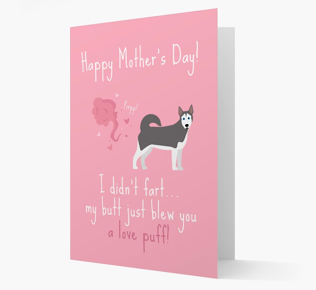 'Love Puff' - Personalised {breedFullName} Card