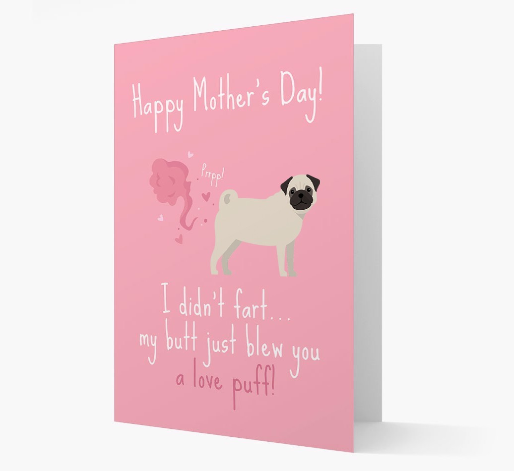 'Love Puff' - Personalised {breedFullName} Card