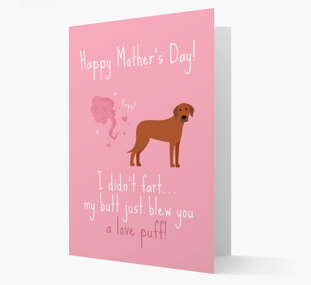 'Love Puff' - Personalised {breedFullName} Card