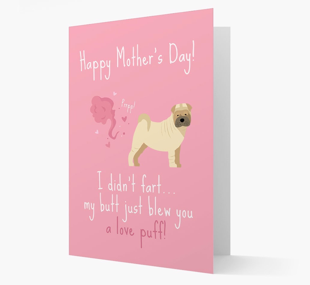 'Love Puff' - Personalised {breedFullName} Card