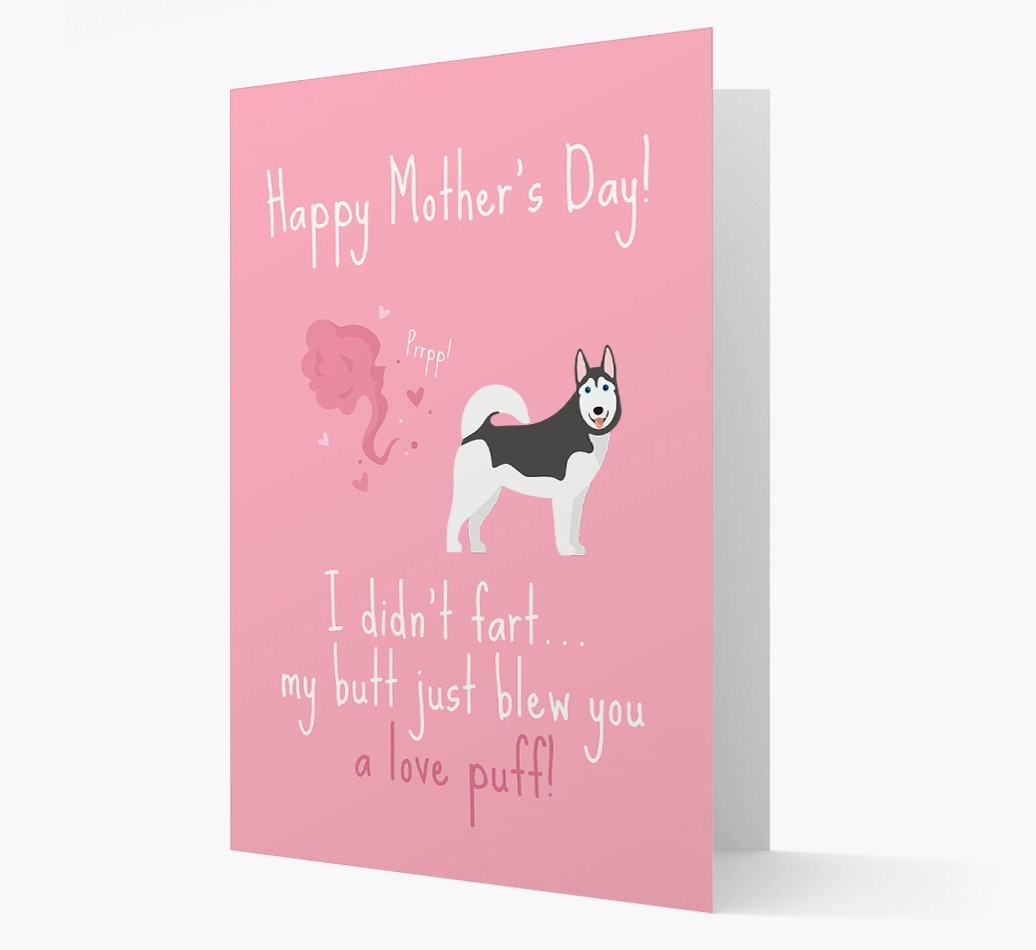 'Love Puff' - Personalised {breedFullName} Card