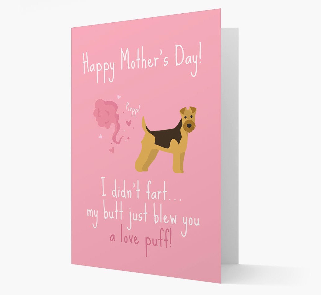 'Love Puff' - Personalised {breedFullName} Card