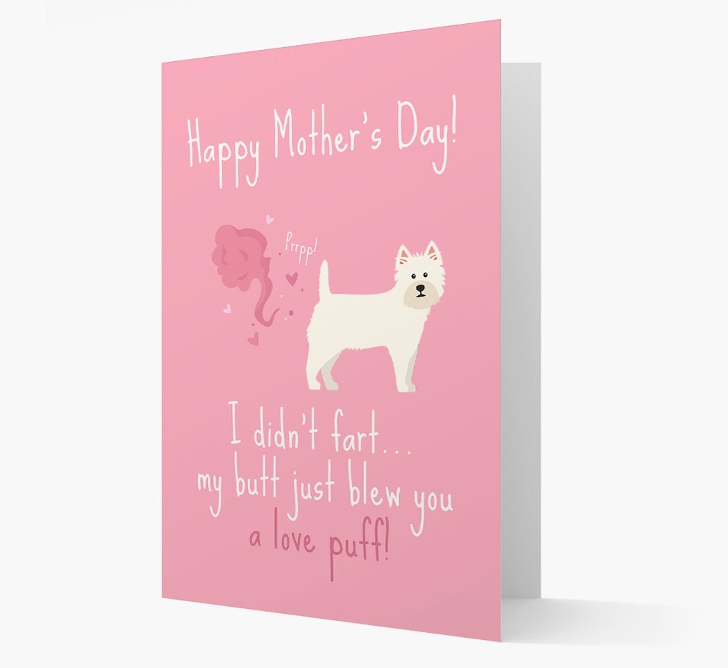 'Love Puff' - Personalised {breedFullName} Card