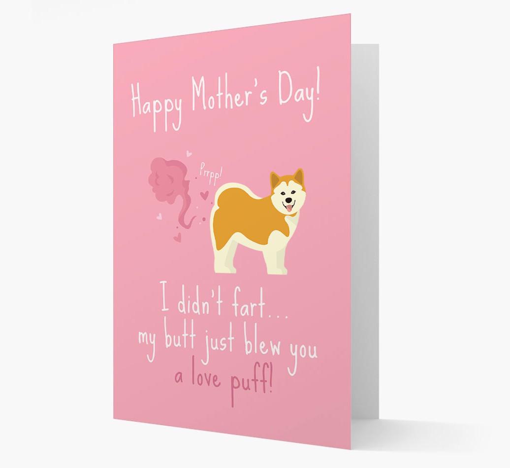 'Love Puff' - Personalized {breedFullName} Card