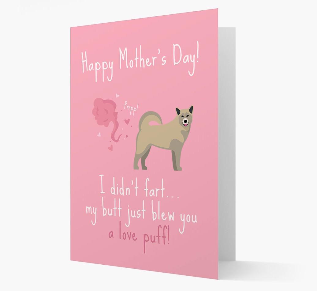 'Love Puff' - Personalized {breedFullName} Card