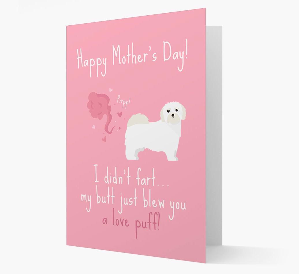 'Love Puff' - Personalized {breedFullName} Card