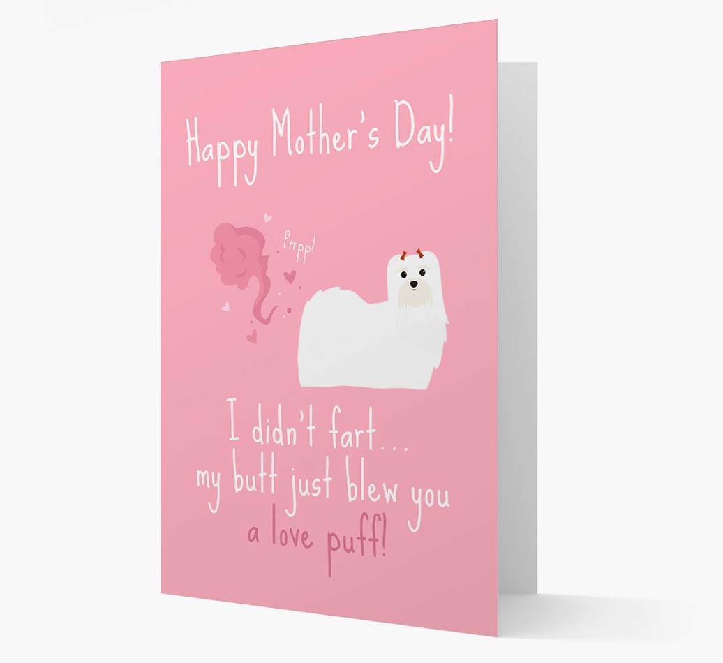 'Love Puff' - Personalized {breedFullName} Card