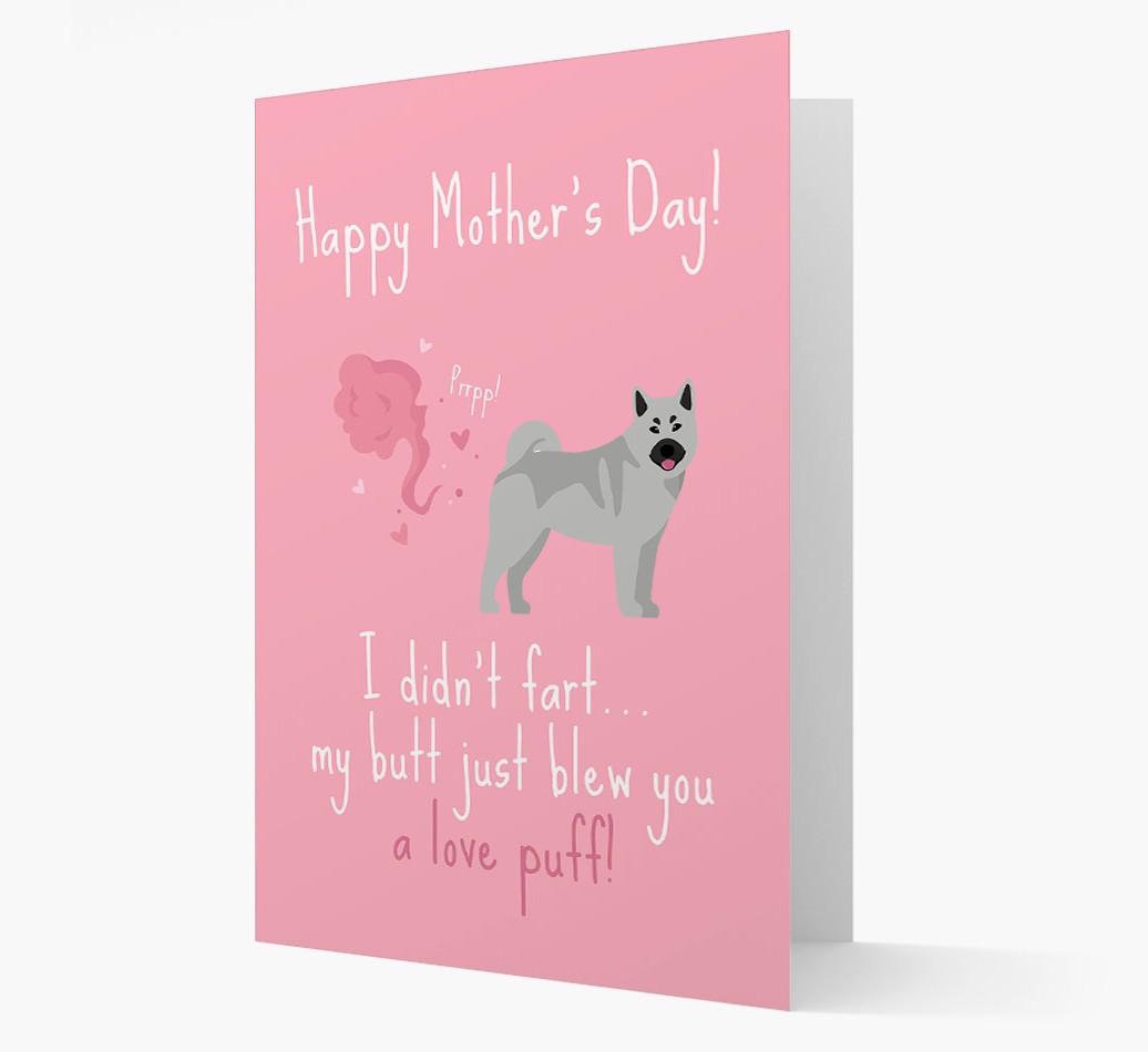 'Love Puff' - Personalized {breedFullName} Card