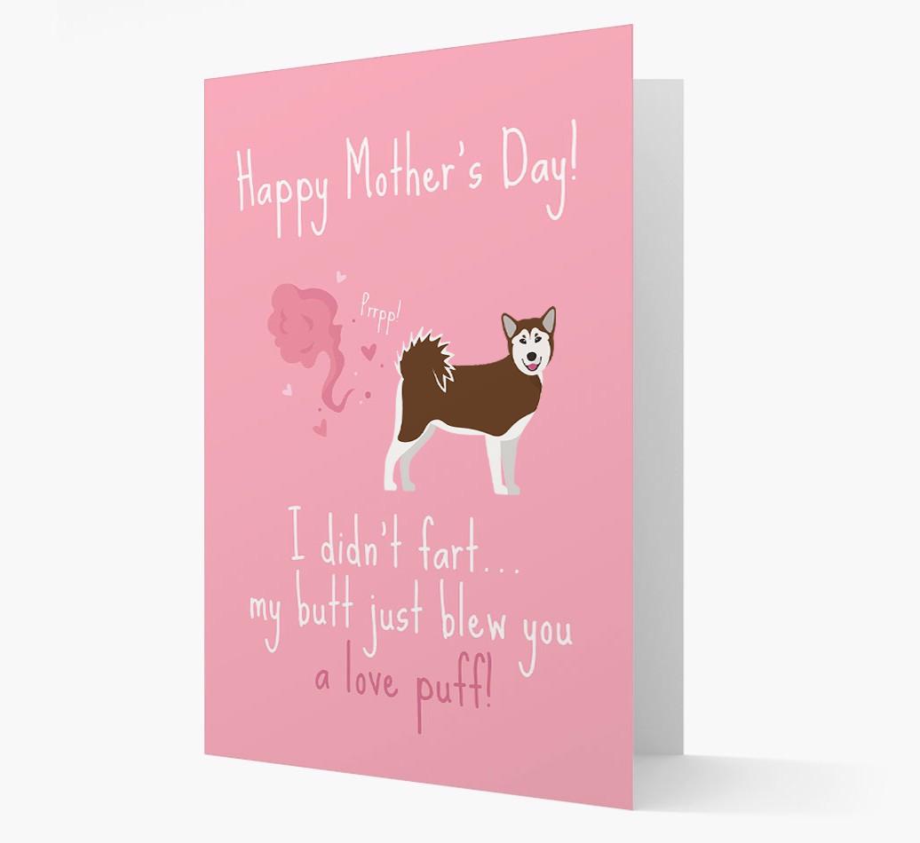 'Love Puff' - Personalized {breedFullName} Card