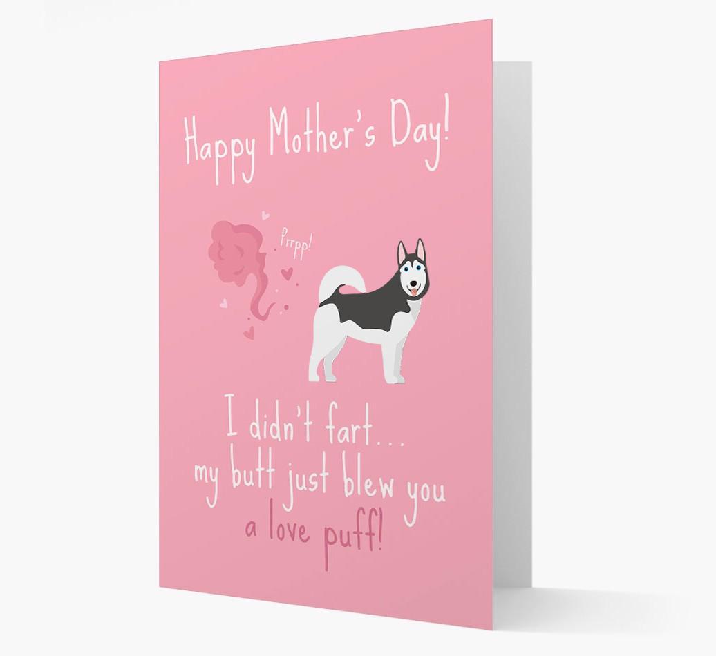 'Love Puff' - Personalized {breedFullName} Card