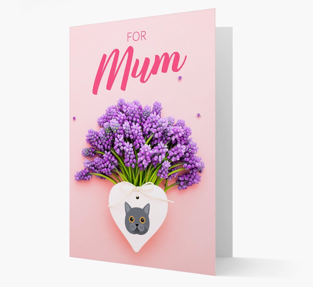 Lavender Heart - Personalised {breedCommonName} Card
